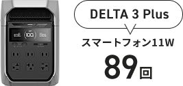 DELTA 3 Plus スマートフォン11W 89回