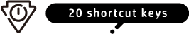 20 shortcut keys