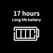 17hours Long life battery