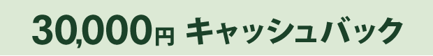 30,000円キャッシュバック