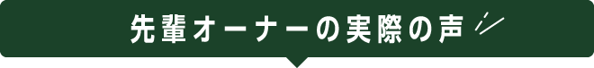 先輩オーナーの実際の声