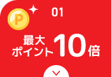 最大ポイント10倍