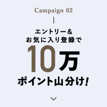 Campaign 02 エントリー＆お気に入り登録で10万ポイント山分け!