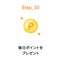 Step_03 後日ポイントをプレゼント