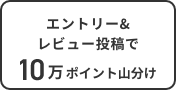 対象商品ご購入&レビュー投稿で10万ポイント山分け