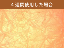 4週間使用した場合の肌