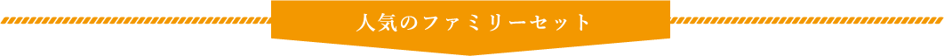 人気のファミリーセット